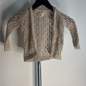 Peek Little Peanut Metallic Knit Cardigan | Size 6–12 Months
